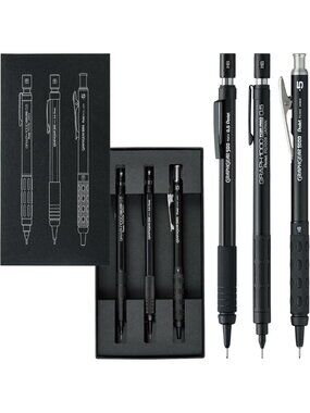 Limited Edition Mechanical Pencils Set of 3 for Drafting, 0.5 mm Precision